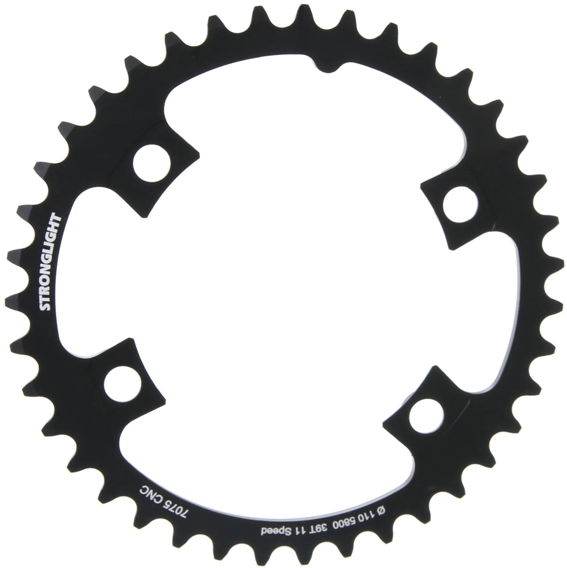Stronglight Chain Ring Strongl. 39t intérieur alu noir