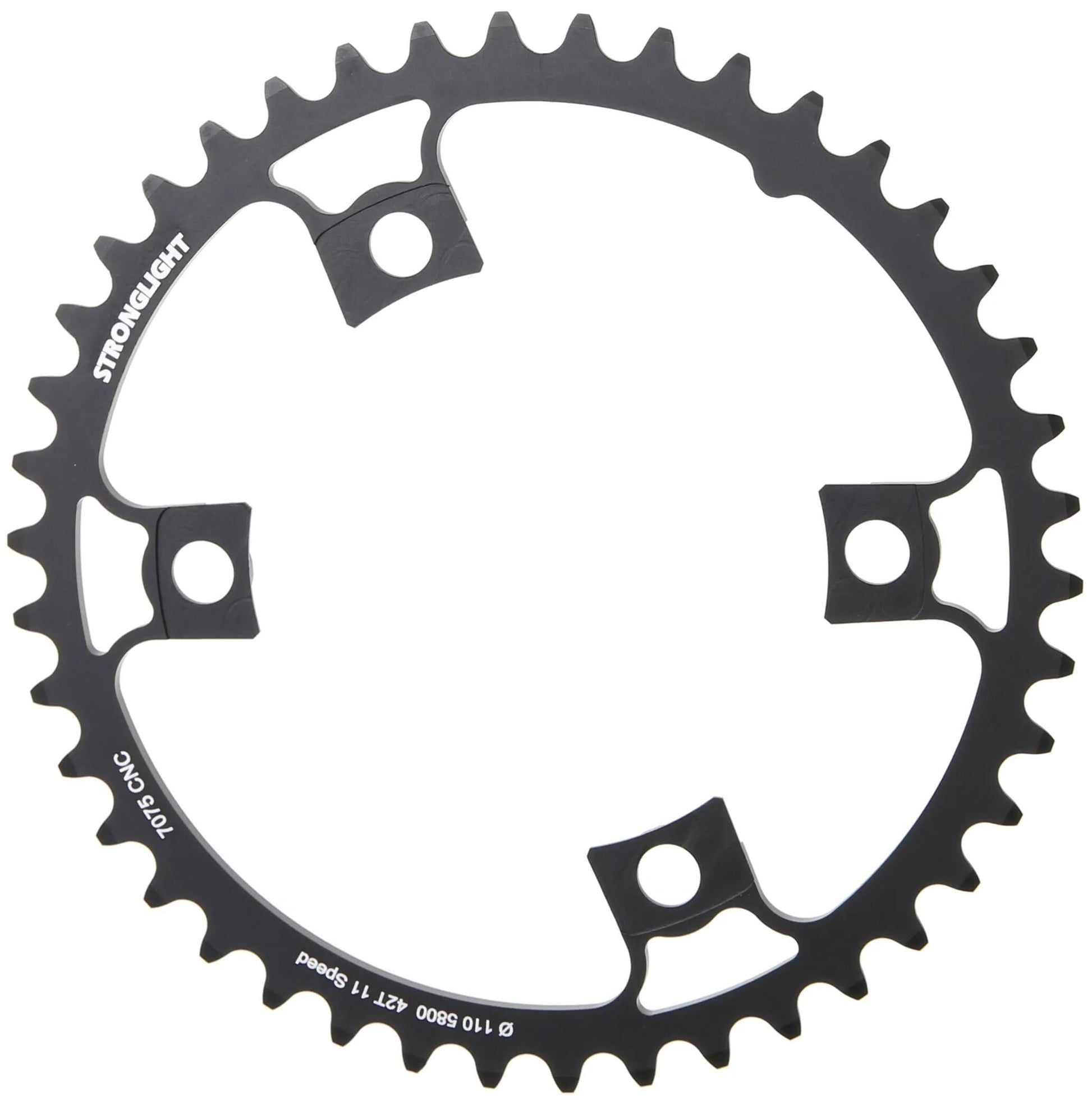 Stronglight Chain Ring Strongl. 42T Inner Alu Black