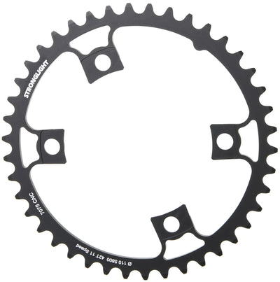 Stronglight Chain Ring Strongl. 42T Inner Alu Black