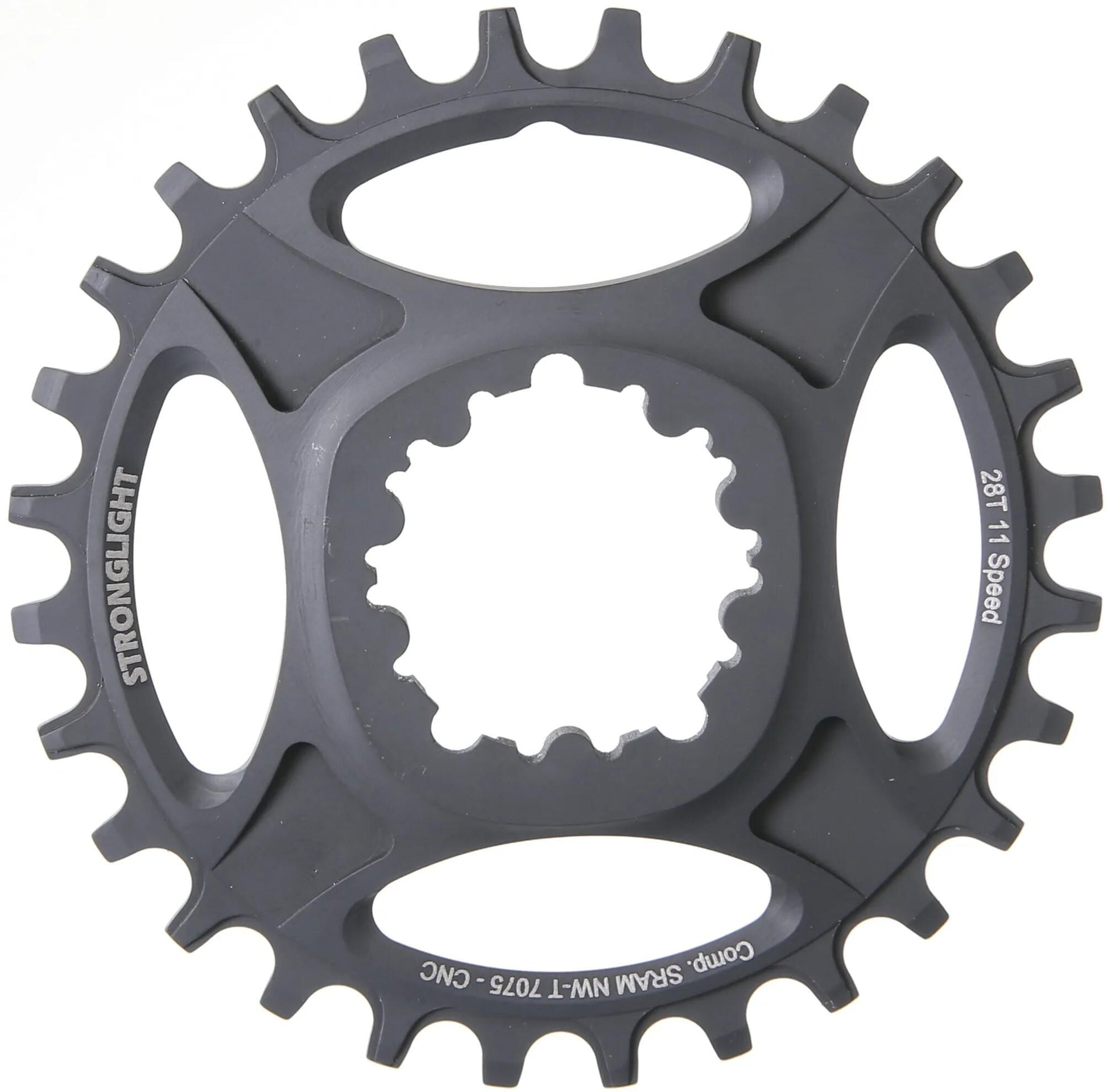 Ring de chaîne Stronglight Strongl.ht3 28t Inner Alu Black