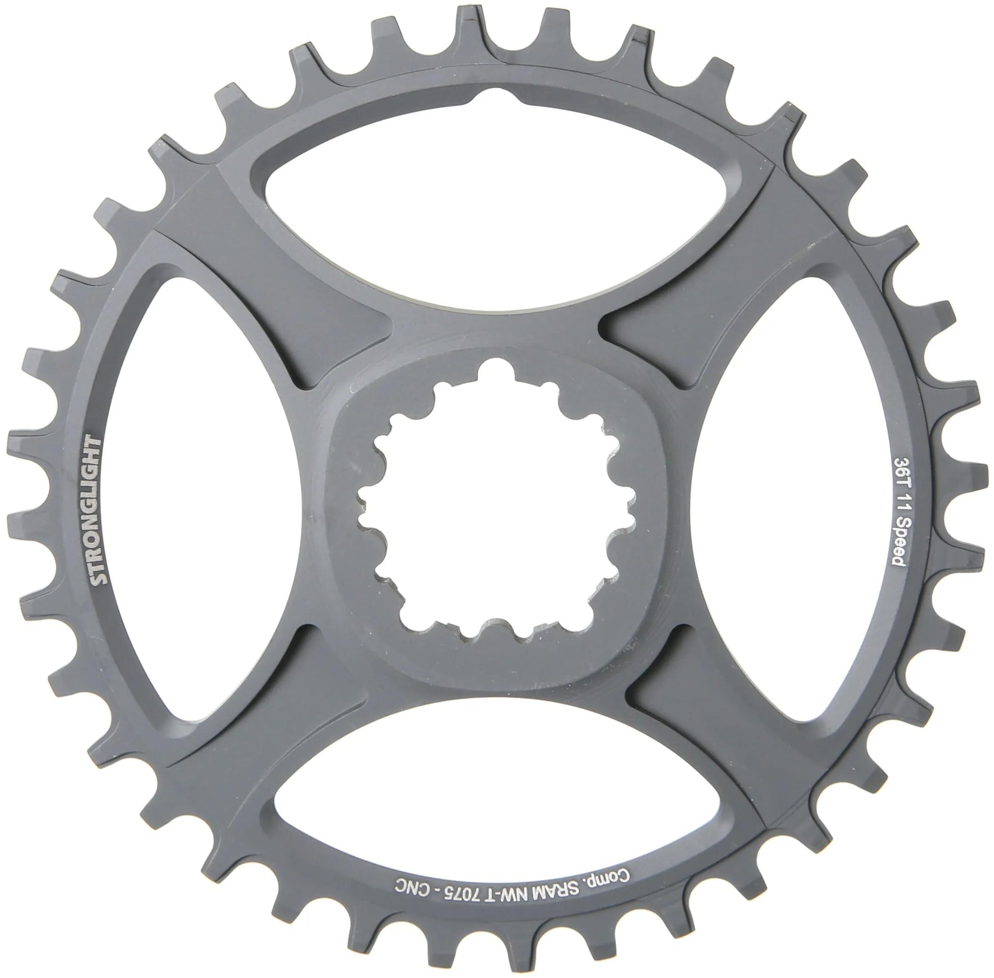 Stronglight Chain Ring Strongl.ht3 36t Inner Alu Black
