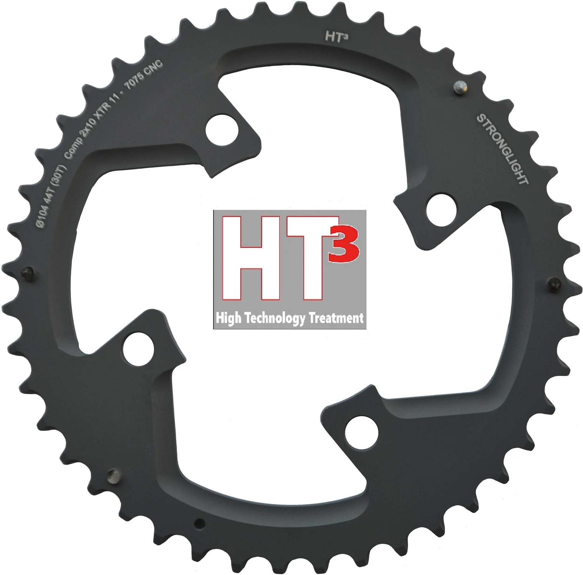 Stronglight Chain Ring Strongl. Ht3 30t intérieur alu noir