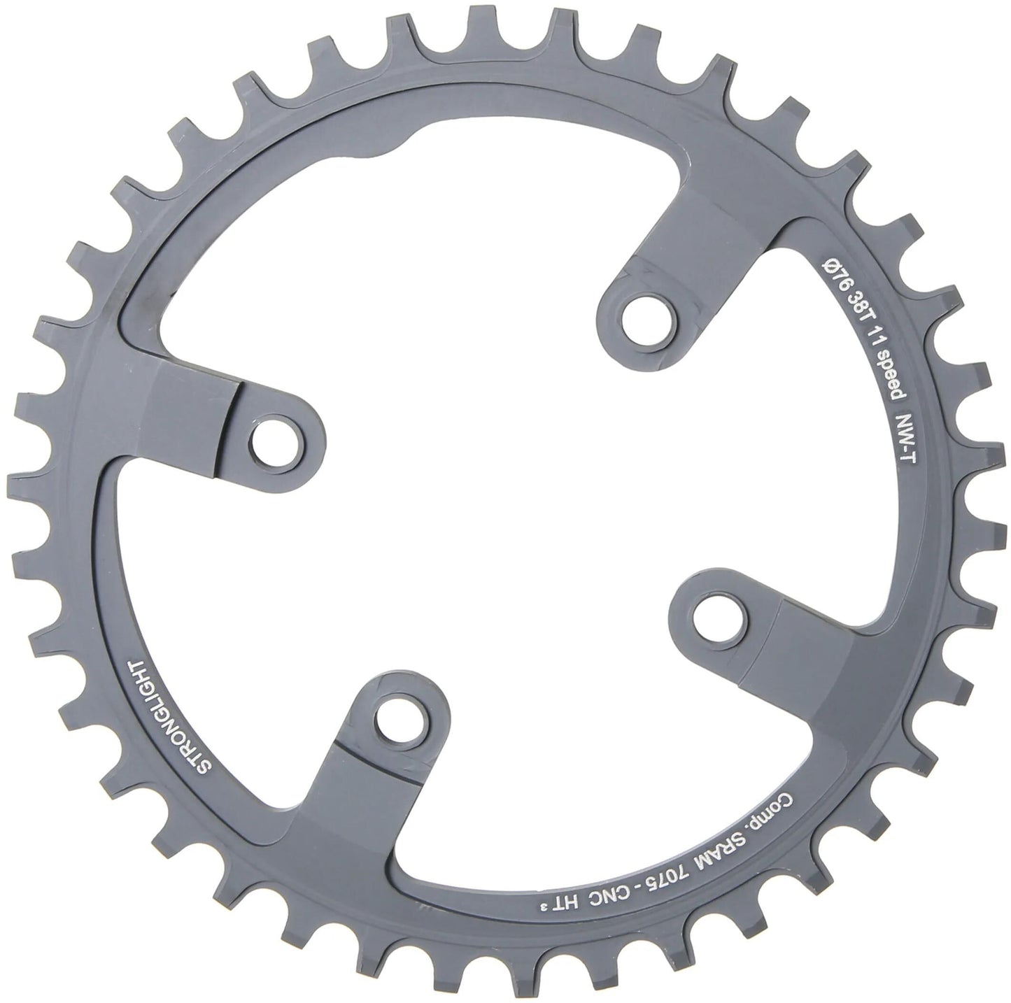 Stronglight Chain Ring Strongl. Ht3 38t intérieur alu noir