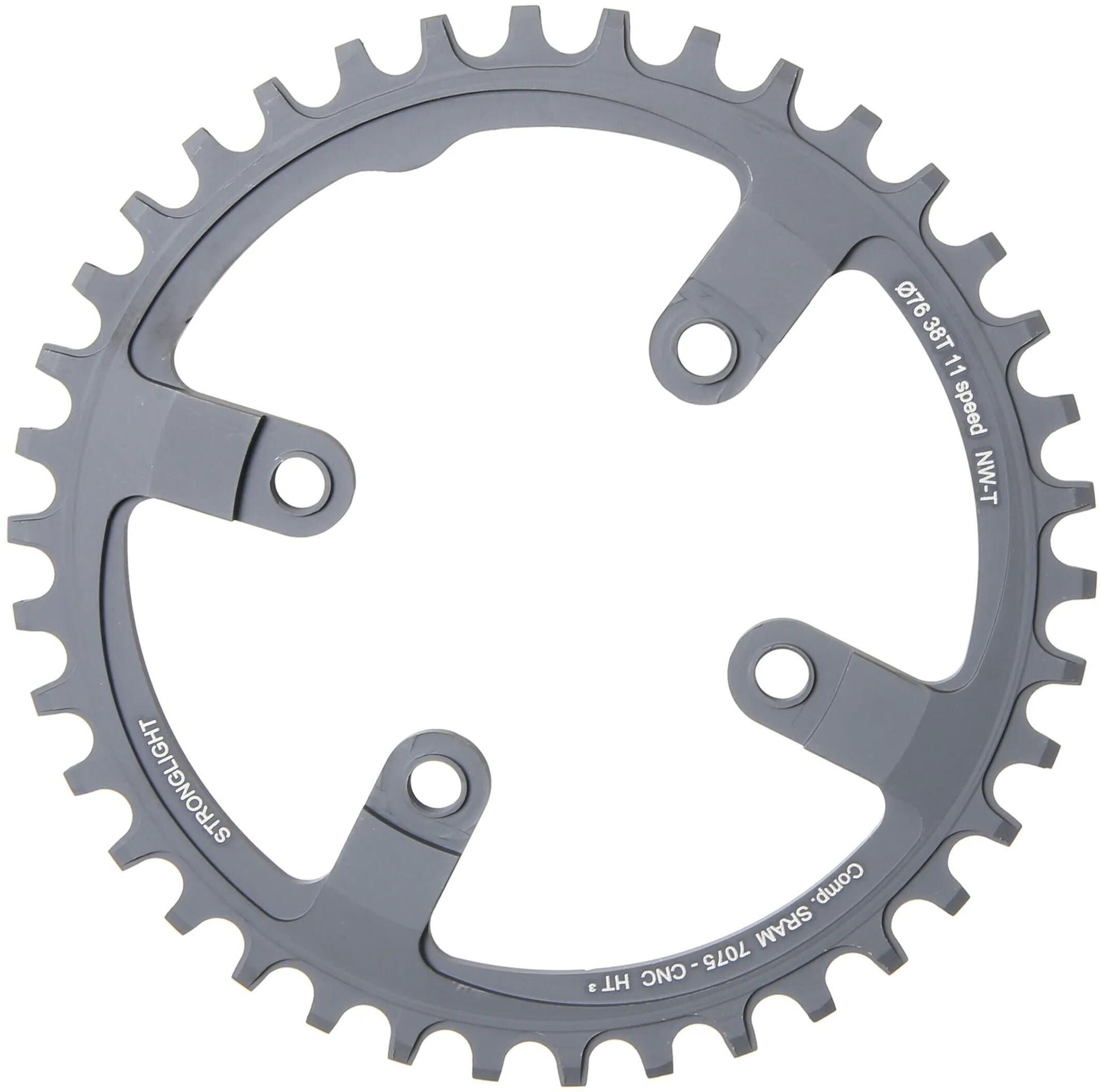 Stronglight Chain Ring Strongl. Ht3 38t intérieur alu noir