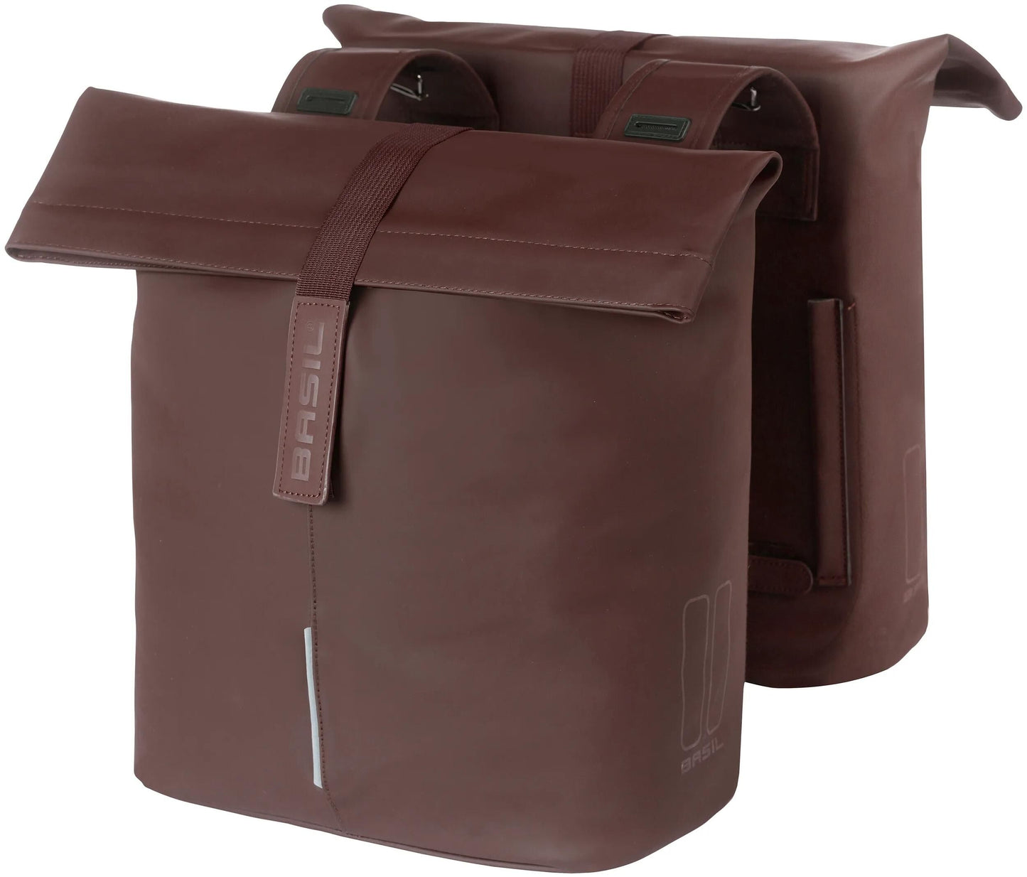 Basil Tas City Double Vegan Leather | Brun rôti