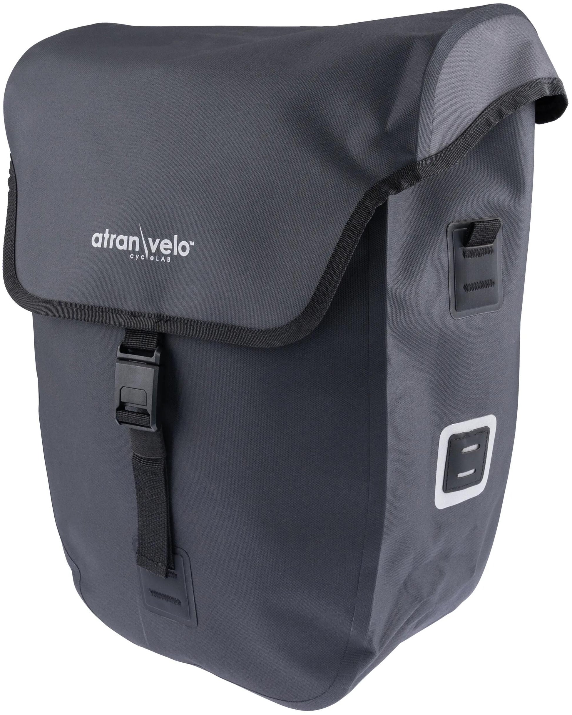 Atranvelo valise banlieue côté sac simple at.velo banlieue côté noir