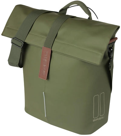 Basil Bicycle Shopper City Mik Studs 14-16 litres 11 x 29 x 36 cm Green de mousse