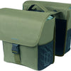 Basil Double Bicycle Bag Go Mik 32 litres 14 x 27 x 31 cm vert foncé