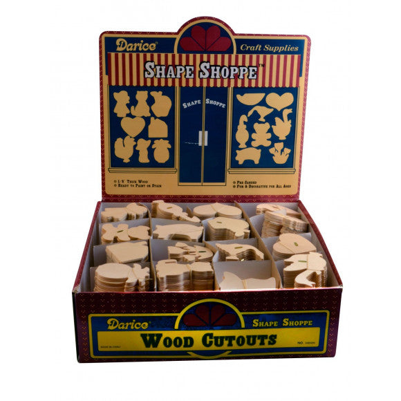 Darice • figurines en bois assorties 576pcs