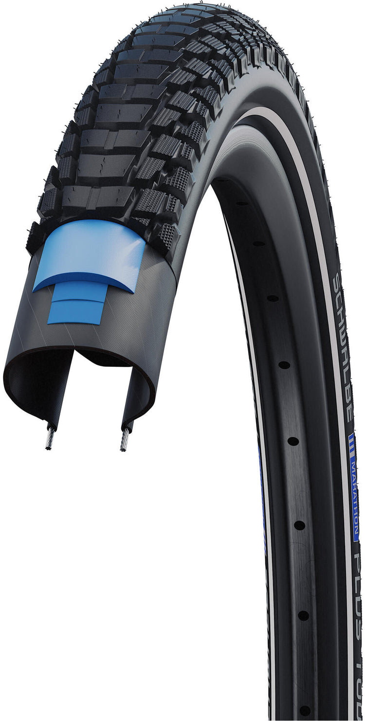 Schwalbe Tire 27.5-2.15 (55-584) Marathon Plus Tour Perf ZW. + R