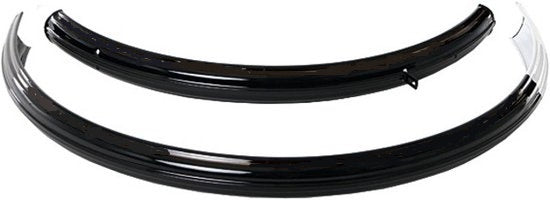 Jeu de garde-boue vélo granny acier 28 pouces noir