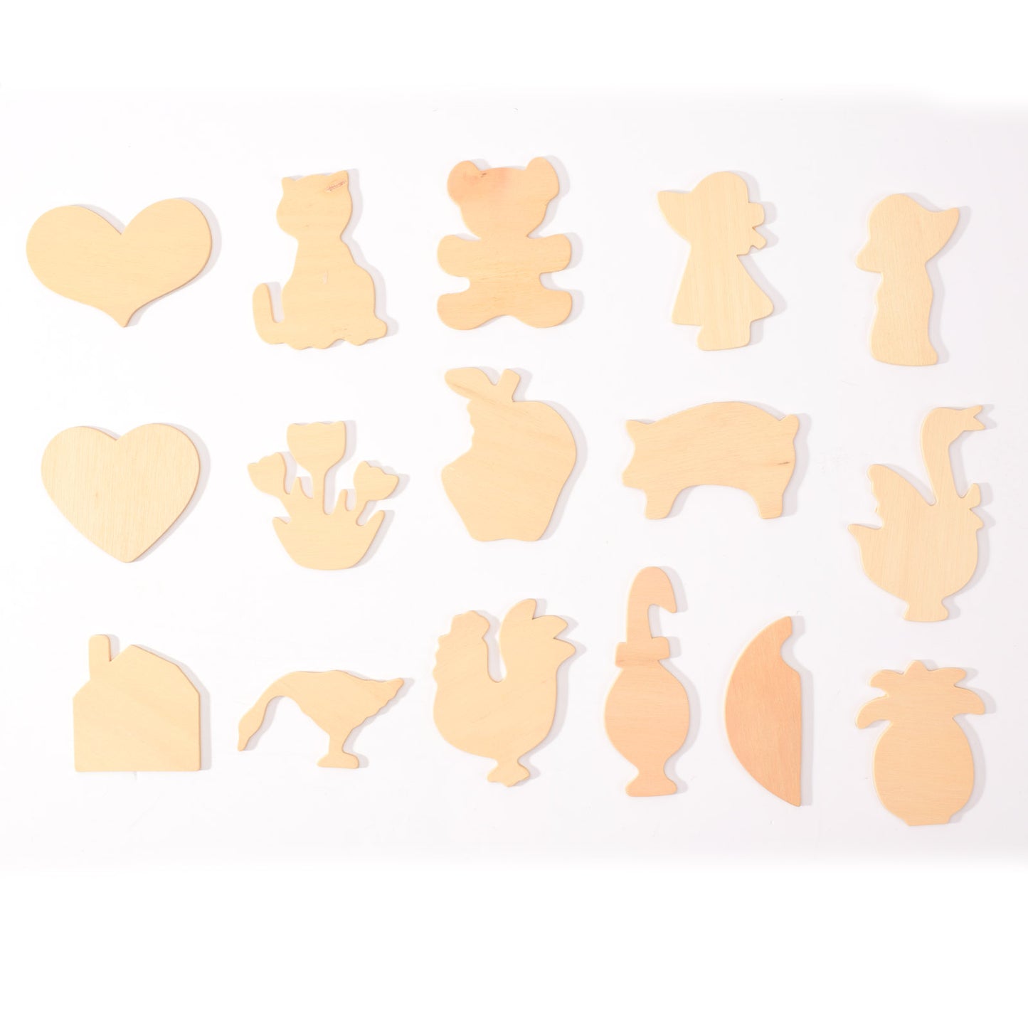 Vaessen creative • figurines en bois assorties 65g