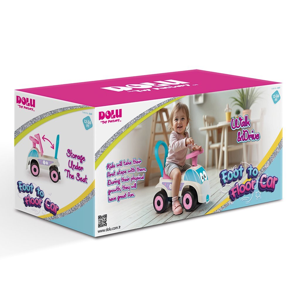 Dolu Walking Car rose blanc