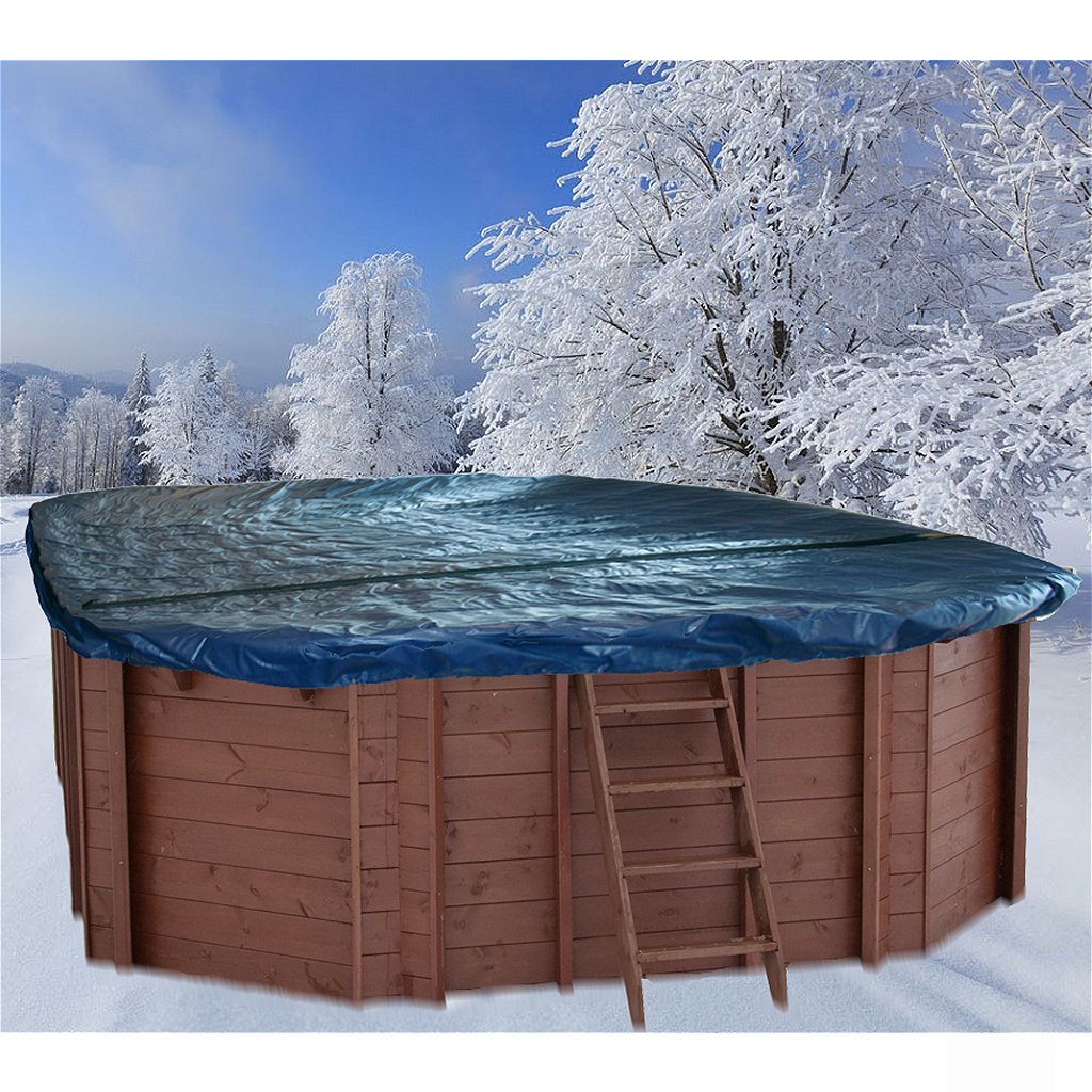 Couverture d'hiver interline pour piscine en bois ovale 8-coin 840x490 cm