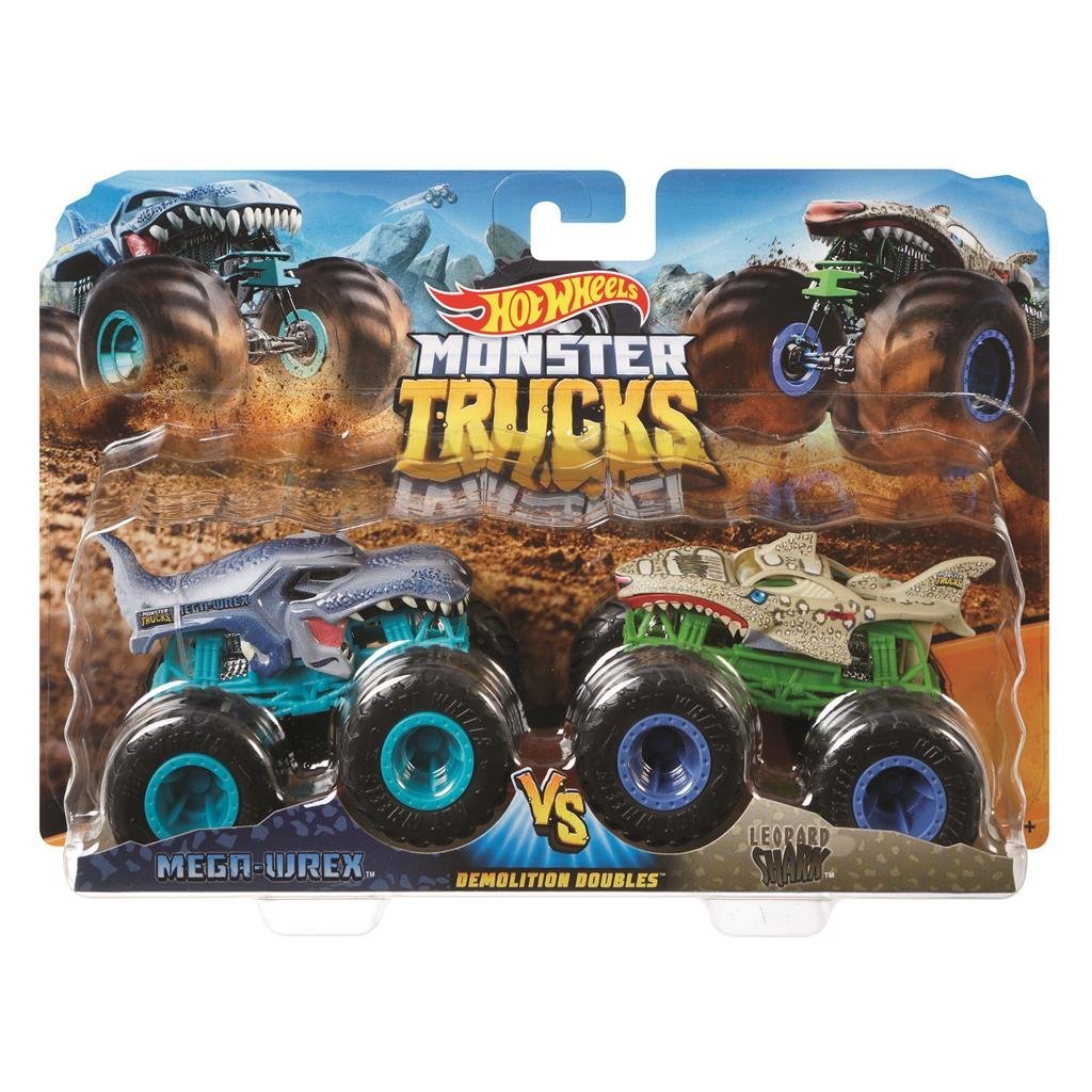 Mattel Mattel Monster Trucks Mega Wrex et Leopard Shark Assorti