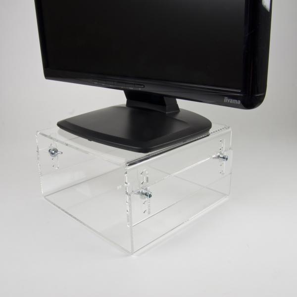 Neomounts Neomounts Nmonitor40 LCD CRT Monitor Riser, 25 kg, acrylique, transparent