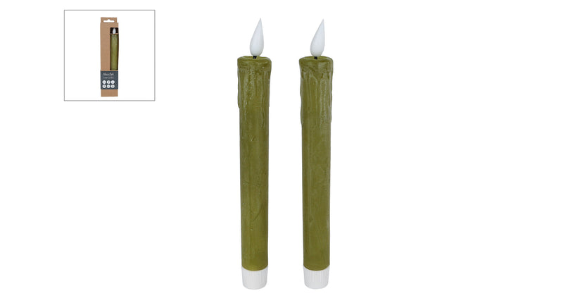 Télécommande à LED de bougie Set Green2