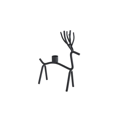 Cosydecor bougeoir cerf métal 14x7x21cm