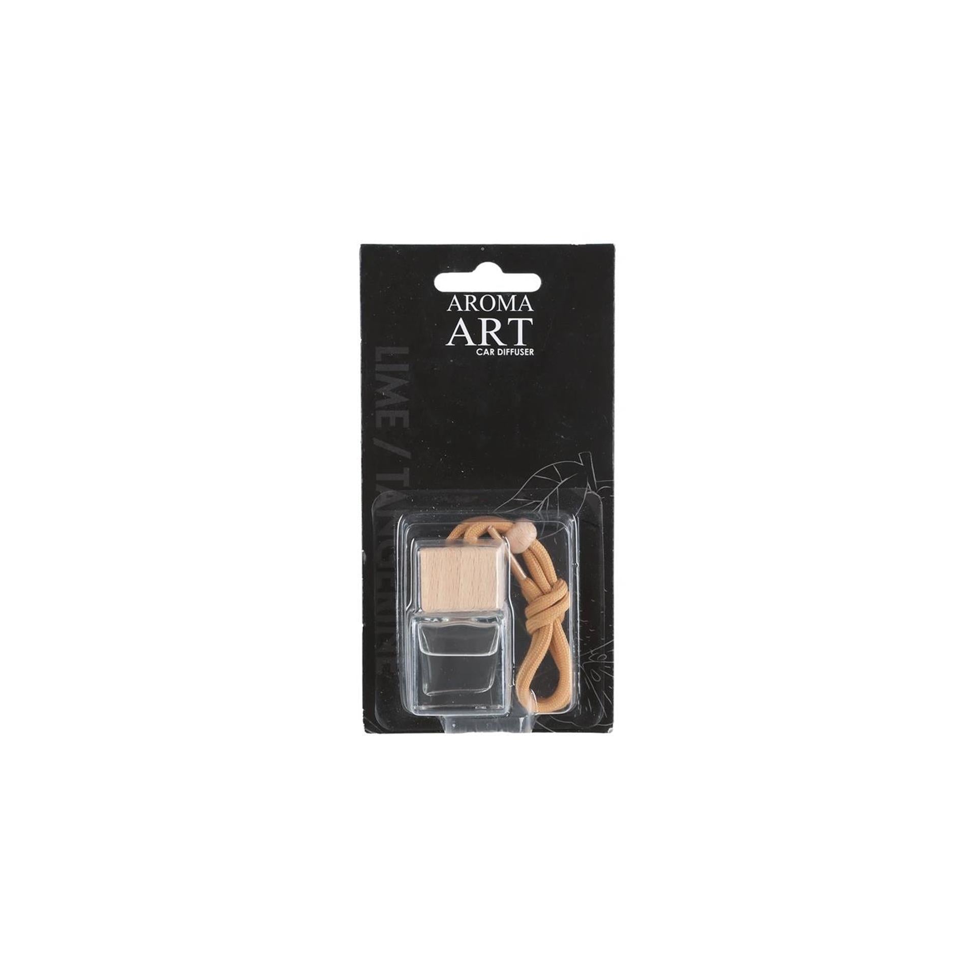 Set de parfums arôme art voiture pendentif verre bois