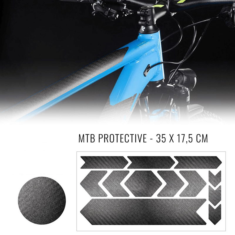 Cadre de vélos Protection d'autocollage Aspect en carbone