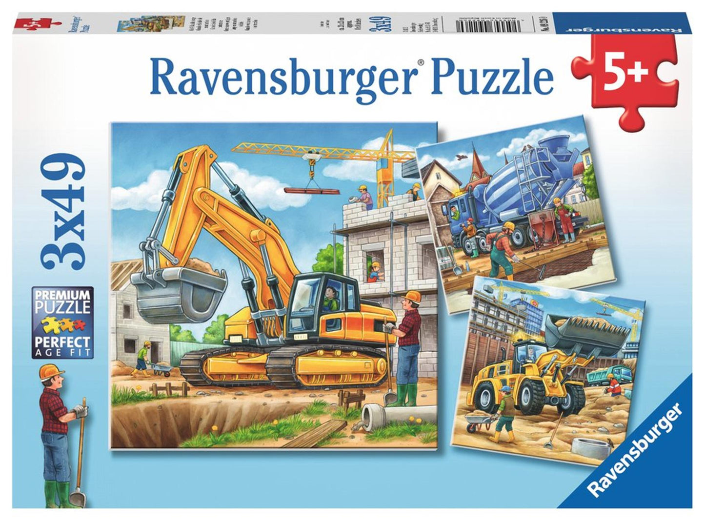 Ravensburger - Grands véhicules de construction 3x49st.