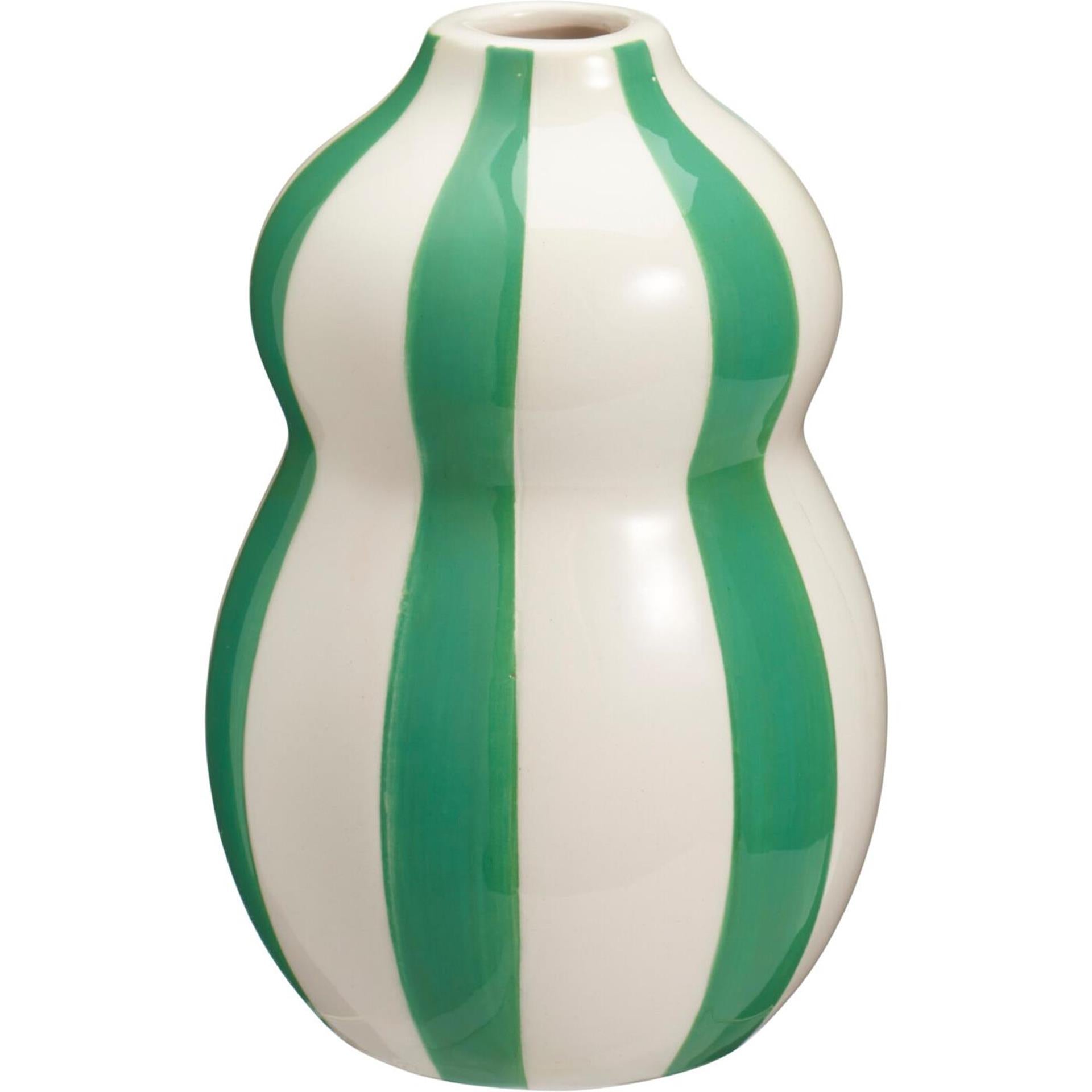 Vase déco maison rayure 8x12cm