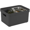 Sunware sigma home boîte de rangement 13l anthracite