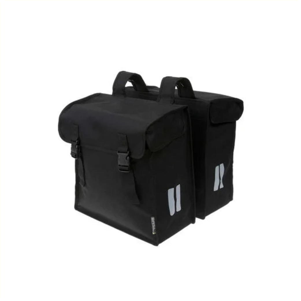 Basil Mara XXL sacoche double pour vélo - 47L - Femmes Hommes - City City - Noir