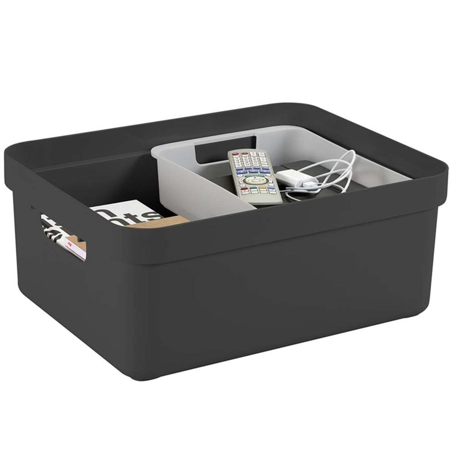 Sunware sigma home boîte de rangement 24l anthracite