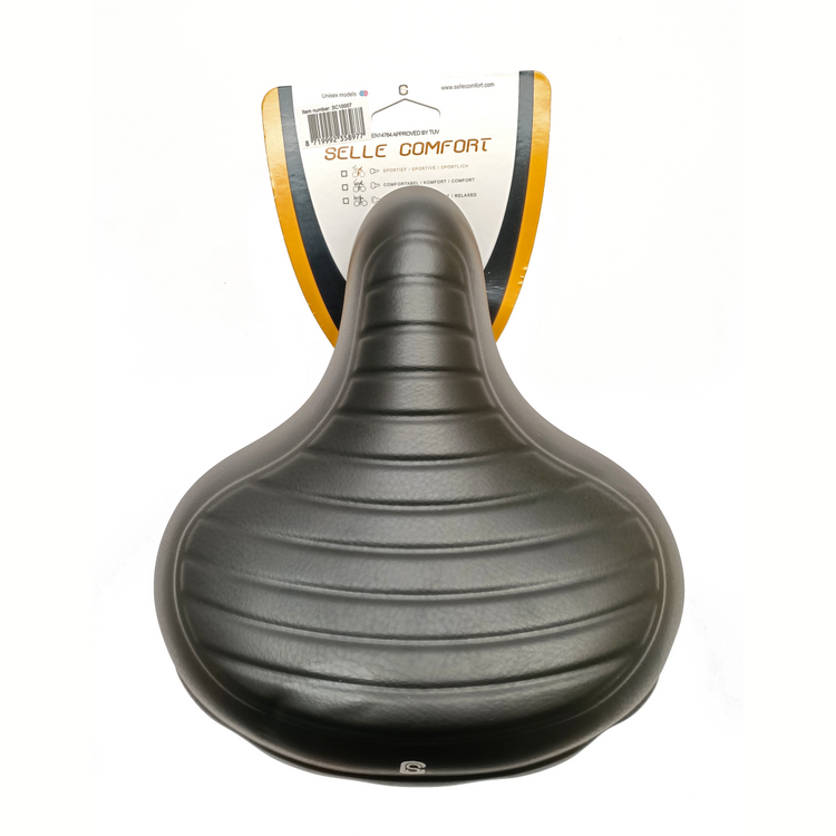 Wagon de selle de confort de selle noire, sans nœud coulant