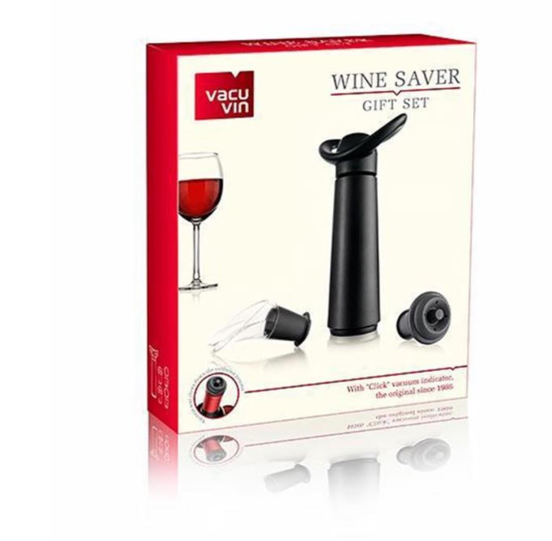 Coffret cadeau concerto économiseur de vin Vacu vin
