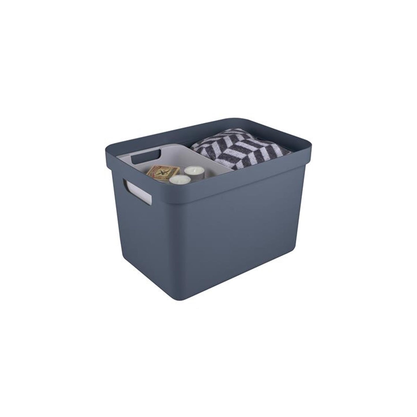 Sunware sigma home boîte de rangement 18l bleu-gris