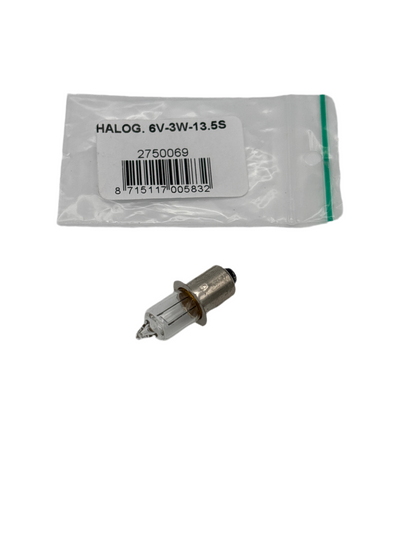 Lampe Spanninga 6V-3W halogène PX13.5s collier (comme VL1179)