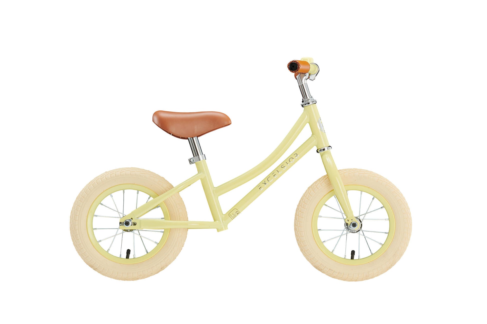 Excelsior Balance Bike Retro Runner (# 1) Runner Excels. Retro 12 jaune clair