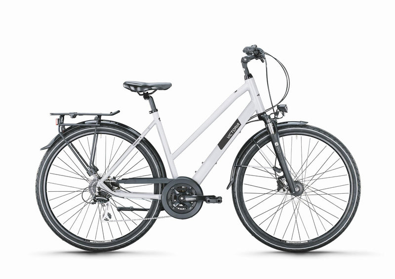 Vélo de randonnée Victoria treqana 4 mod. 24 vélos vict.treqana 4 28 46 escaliers. 24sp de blanc magique