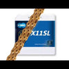 KMC Bicycle Chain X11SL - 118 Liens - Argent