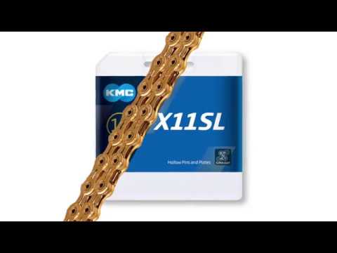 KMC Bicycle Chain X11SL - 118 Liens - Argent