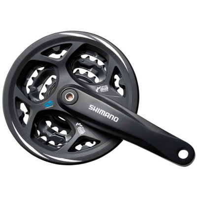Shimano Crankset 7 8 Speed ​​Altus FC-CM311 48 38 28T avec bord de chaîne noir