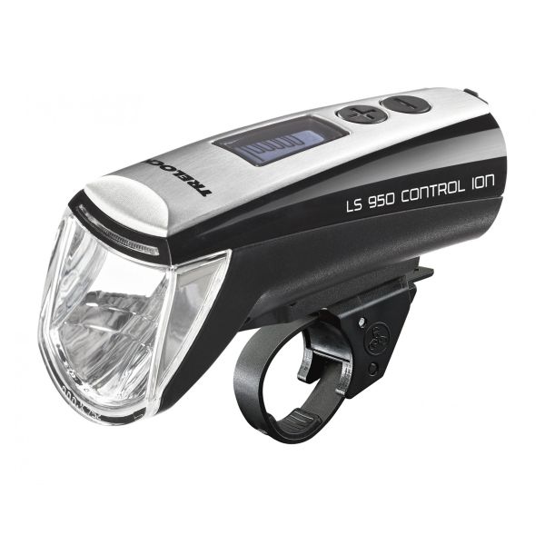 Trelock Phare LS950 Control Ion 70 Lux Support inclus