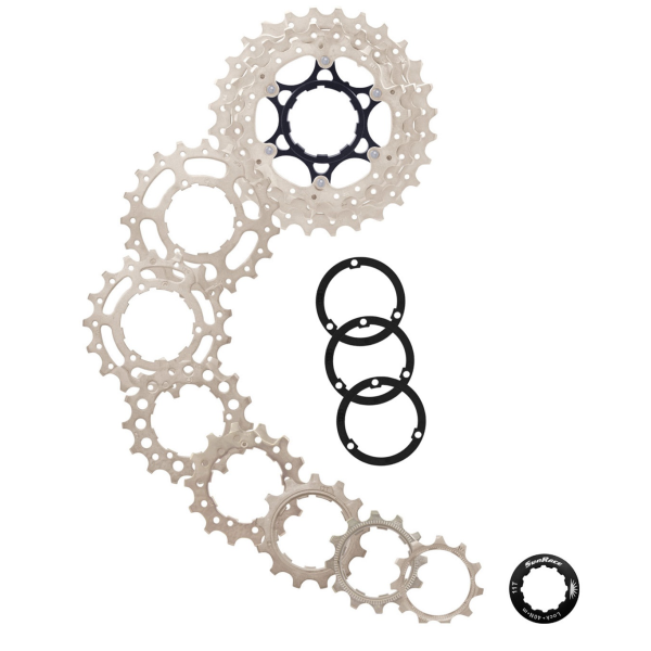 Cassette Sunrace 10 vitesses 11-28T. CSRS0 Silver Alu Spider