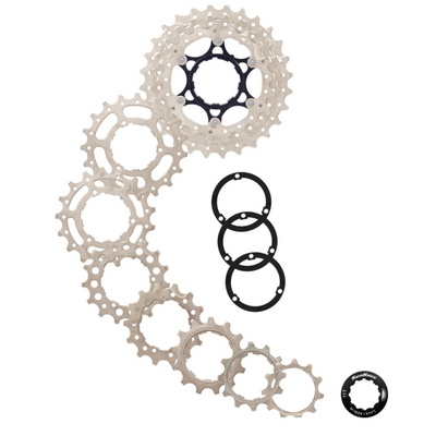 Cassette Sunrace 10 vitesses 11-28T. CSRS0 Silver Alu Spider