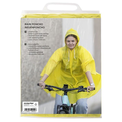 Pluie poncho grande gamme mature jaune et bleu