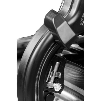 AXA Solid Ringslot - Slot de cadre de haute qualité, ouverture extra large, art 2 étoiles, noir - 58 mm