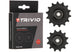 Trivio - roues de dérailleur 12 roulements chromo 14t