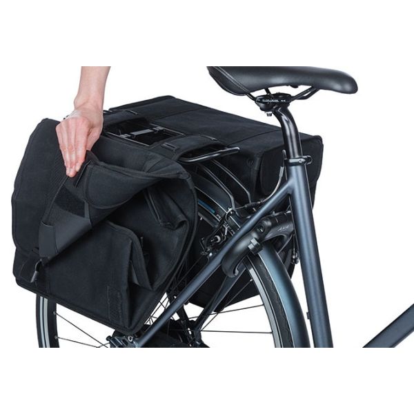 Basil Kavan Eco Classic 46L Double Bicycle Sac noir