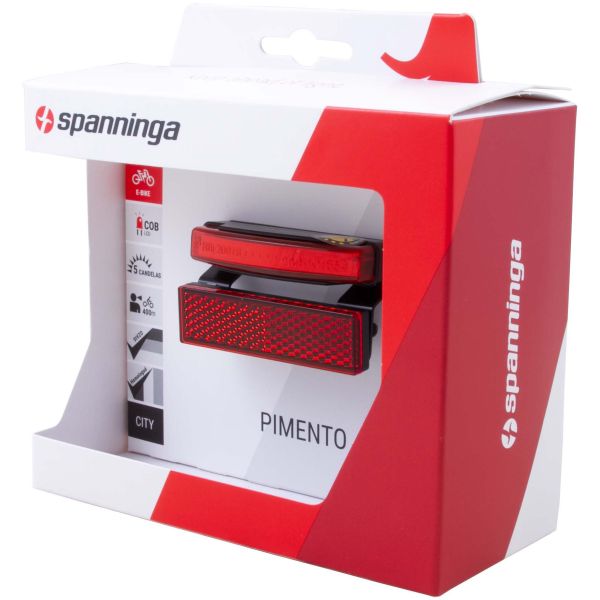 Spanninga feu arrière pimento xe e-bike 6-36v 50mm