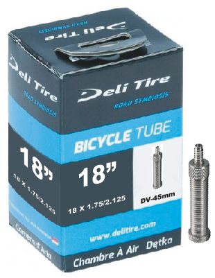 Deli Tire chambre à air dv4 18 inch 45 mm 18x1.75 2.125 40 57-355 dv
