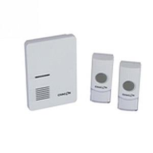 Sonnette sans fil Enzo Chacon 100m + 2x bouton poussoir blanc - 8415030