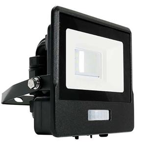 Lampe de chantier LED V-tac | 10w | 6500 000 | IP65 | avec capteur | corps noir - 9335205
