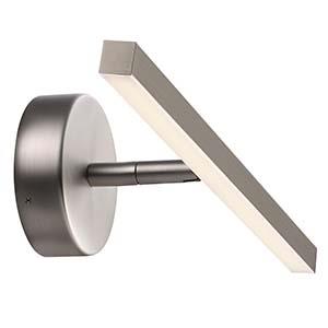 Applique LED Nordlux IP S13 acier brossé 5,3W 3000K IP44 - 4801190